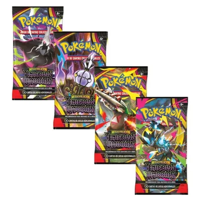 Sobre Pokémon Megaevolución Tinieblas Umbrías con cartas coleccionables