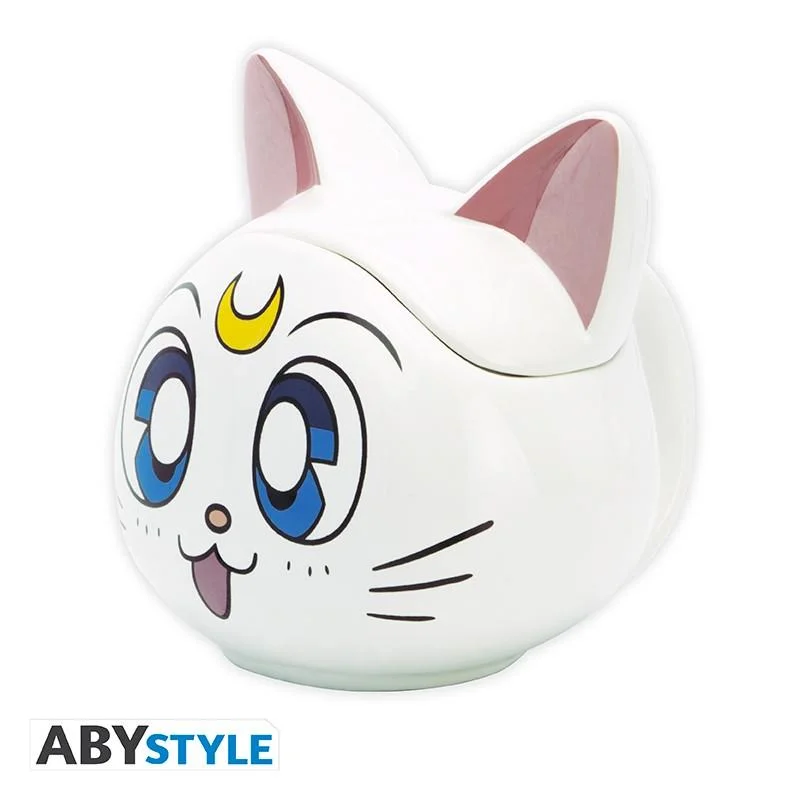 Taza cerámica 3D Artemis Sailor Moon con orejas rosadas