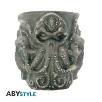 Mug 3D Cthulhu con ojos rojos brillantes - AbyStyle
