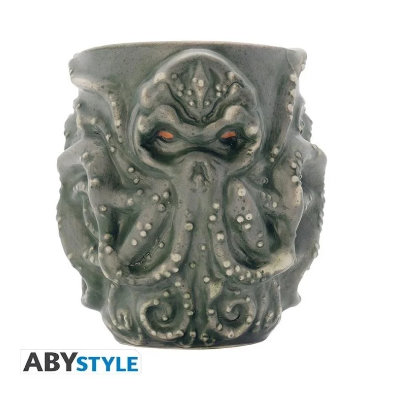 Mug 3D Cthulhu con ojos rojos brillantes - AbyStyle