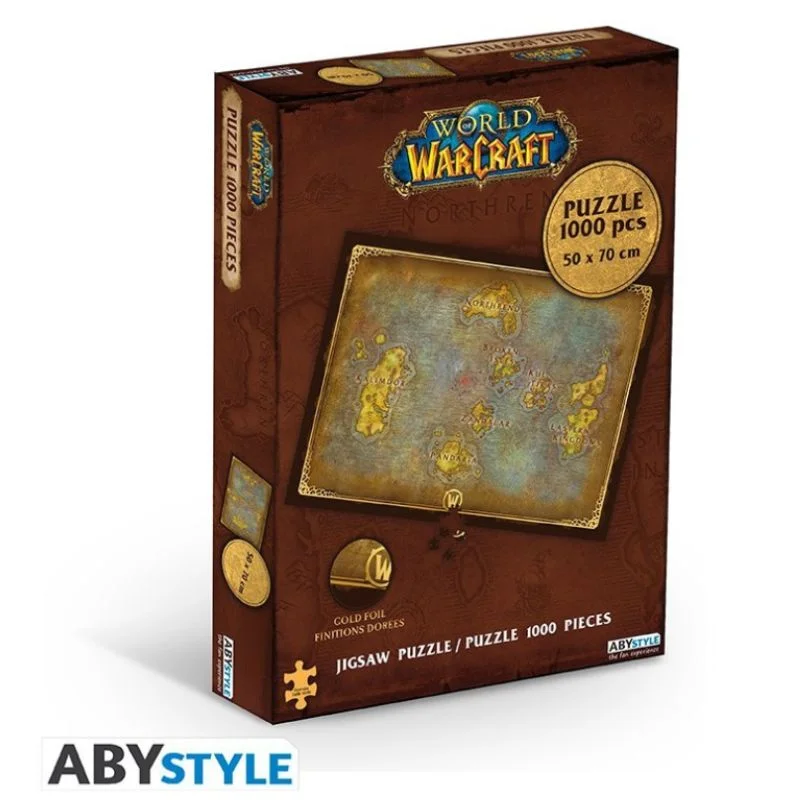 Rompecabezas Mapa de Azeroth World of Warcraft 1000 piezas