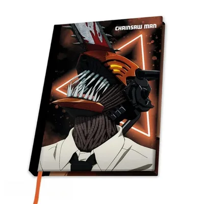 Cuaderno Chainsaw Man Denji con neón naranja — ABYstyle