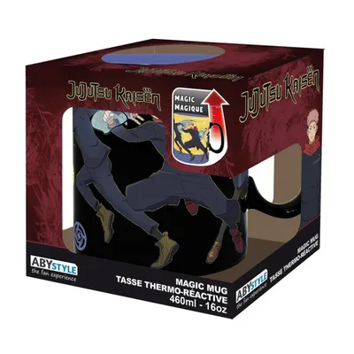 Taza térmica Jujutsu Kaisen con efecto mágico termorreactivo
