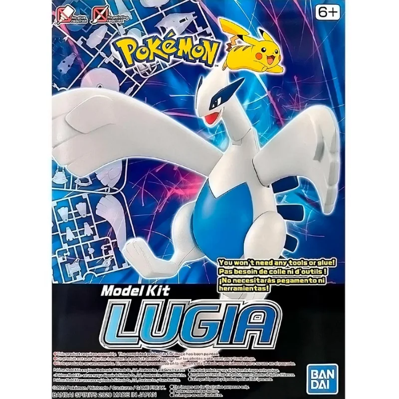 Model Kit Lugia Pokémon Bandai blanco y azul