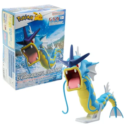 Figura armable Gyarados Pokémon Model Kit Bandai con caja