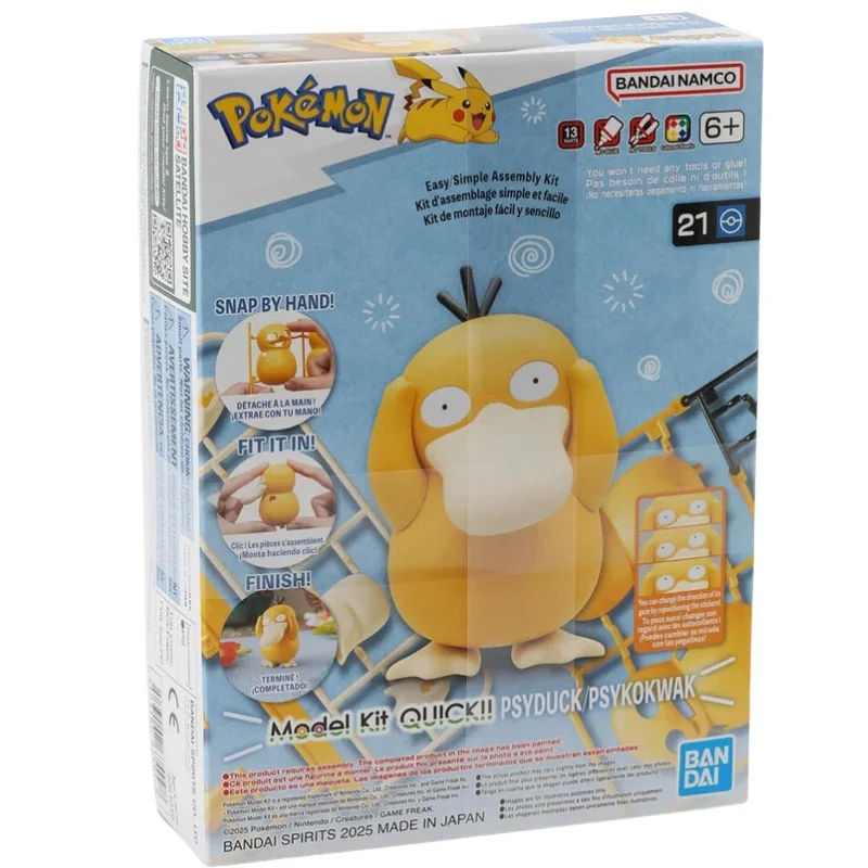 Kit de construcción Psyduck Pokémon Bandai Quick armado rápido