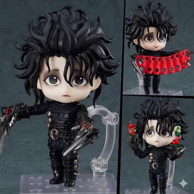 Figura Nendoroid Edward Manos de Tijera con traje negro y accesorios