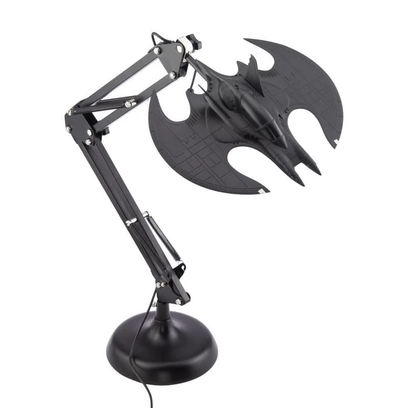 Lámpara de escritorio Batman con alas articuladas en negro