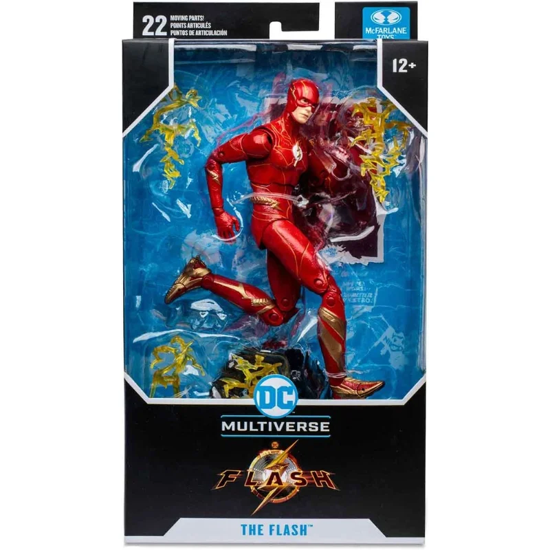 Figura articulada The Flash rojo y dorado McFarlane Toys DC Comics