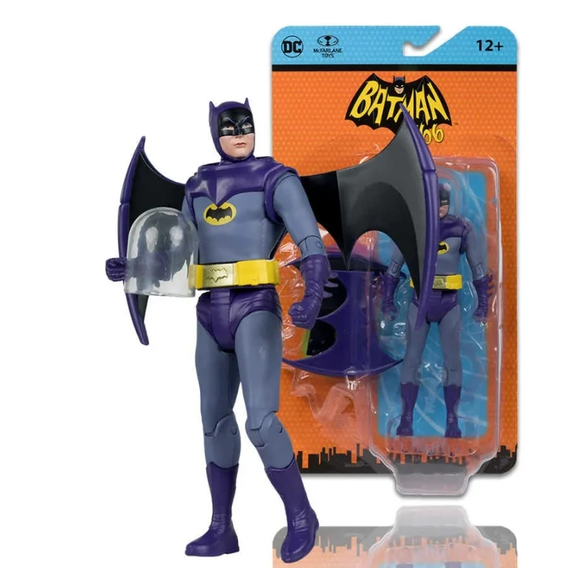 Figura Batman '66 McFarlane Toys con batarang