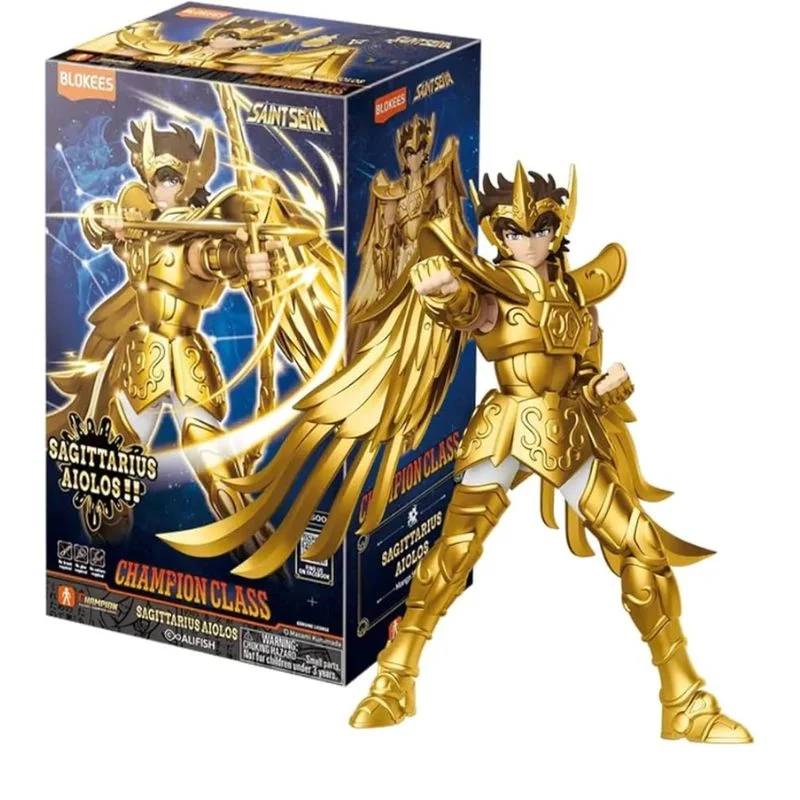 Figura Sagitario Aiolos dorado Los Caballeros del Zodiaco