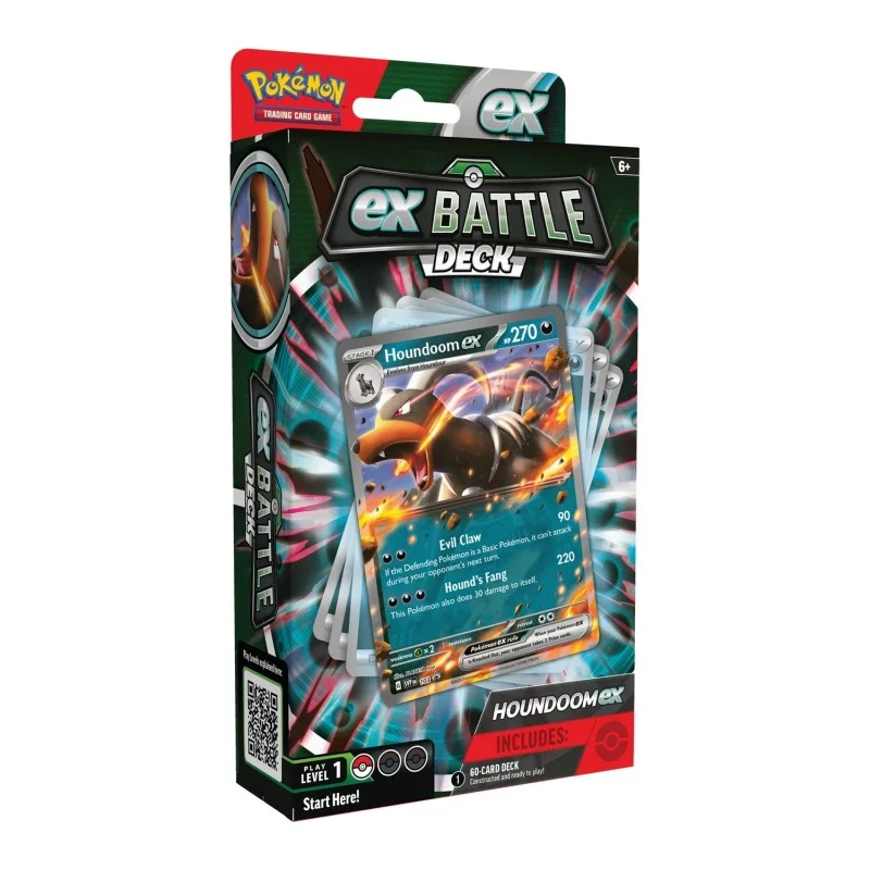 Mazo de Batalla Houndoom EX Pokémon TCG con carta promocional