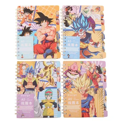 Cuadernos espiral Dragon Ball Z con Goku y Vegeta en diseño A5