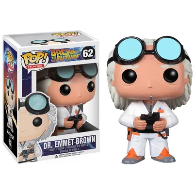 Funko POP Dr. Emmett Brown con gafas azules — Back to the Future