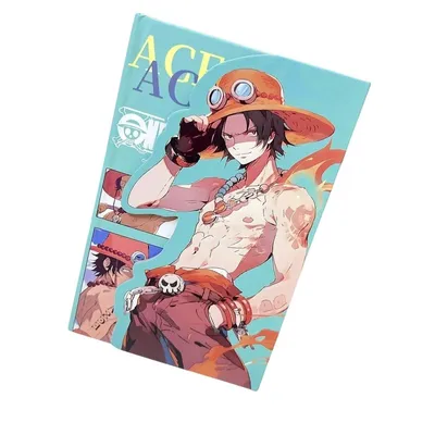 Cuaderno Portgas D. Ace One Piece tapa dura turquesa