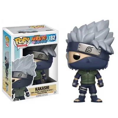 Funko POP Kakashi Naruto Shippuden con cabello plateado y máscara