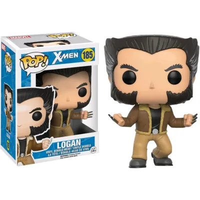 Funko POP Logan X-Men Marvel con traje marrón