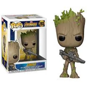 Funko POP Groot Vengadores Infinity War con arma