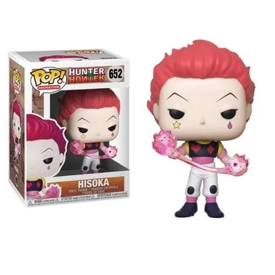 Funko POP Hisoka de Hunter X Hunter con naipes mágicos rosa