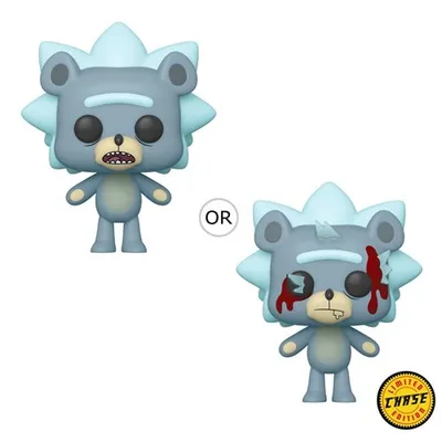 Funko POP Teddy Rick and Morty figura azul con versión Chase