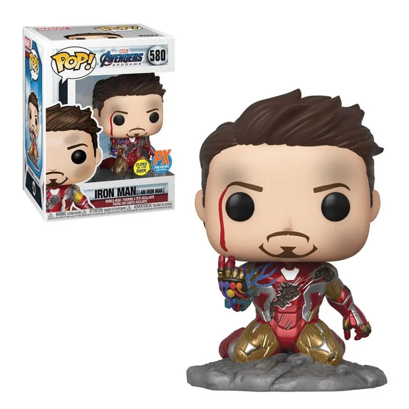 Funko POP Iron Man brilla oscuridad Avengers Endgame