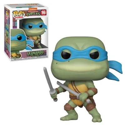 Funko POP Leonardo Tortugas Ninja con antifaz azul y espadas
