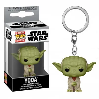 Llavero Funko POP Yoda Star Wars con cadena metálica