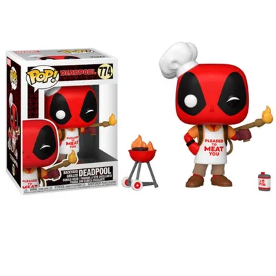 Funko POP Deadpool cocinero de patio con gorro de chef y accesorios