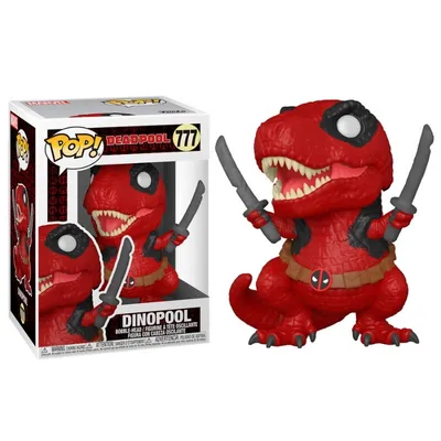 Funko POP Dinopool rojo con espadas — Deadpool Marvel