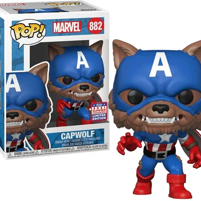 Funko Pop Capitán América Lobo Edición Limitada Summer Convention