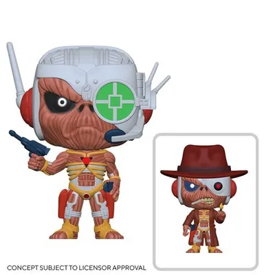 Figura Funko POP Eddie Somewhere Iron Maiden con casco y traje de batalla