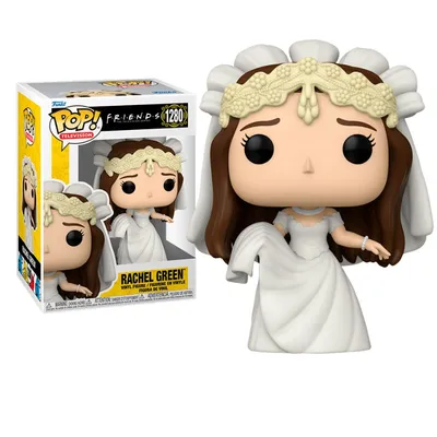 Funko Pop Rachel Green novia con vestido blanco y corona floral — Friends