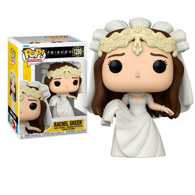 Funko Pop Rachel Green novia con vestido blanco y corona floral — Friends