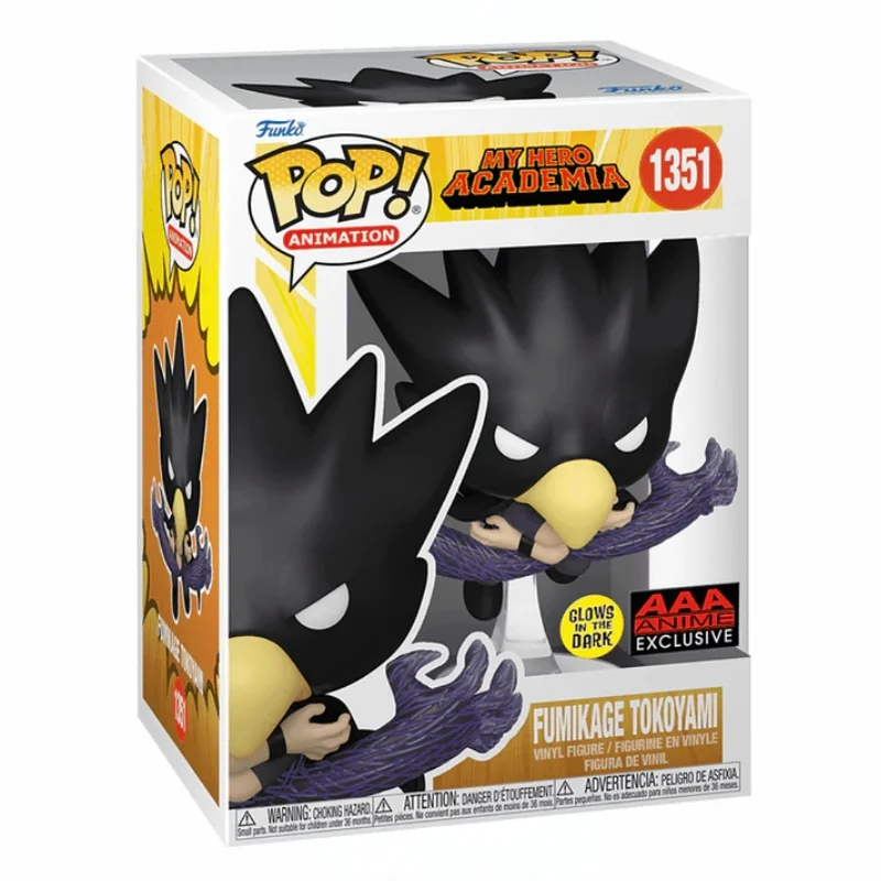 Funko Pop Fumikage Tokoyami My Hero Academia brilla en la oscuridad