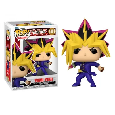 Funko Pop Yami Yugi Yu-Gi-Oh cabello amarillo traje azul