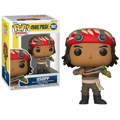 Funko Pop Usopp One Piece con pañuelo rojo y arma