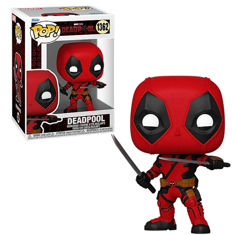 Funko Pop Deadpool rojo con katana - Marvel