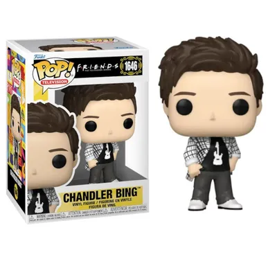 Funko Pop Chandler Bing de Friends con chaqueta a cuadros