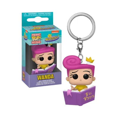 Llavero Funko Pop Wanda Los Padrinos Mágicos con corona rosa
