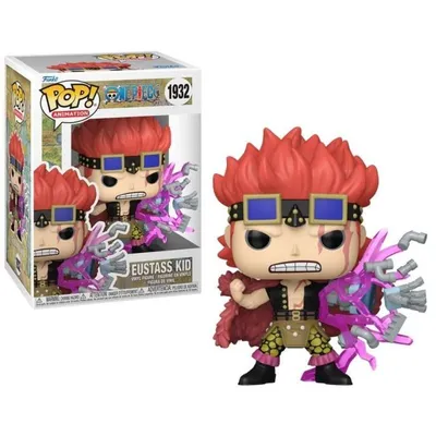 Funko Pop Eustass Kid One Piece 1932 con cabello rojo y efectos magnéticos