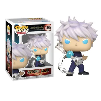 Funko Pop Satoru Gojo Jujutsu Kaisen con cabello blanco y ojos azules
