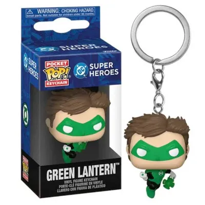 Llavero Funko Pop Linterna Verde DC Comics con máscara verde