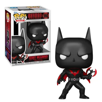 Funko Pop Terry McGinnis Batman del Futuro con traje negro y rojo