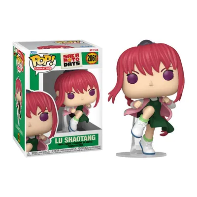 Funko Pop Lu Shaotang de Sakamoto Days con cabello rosa
