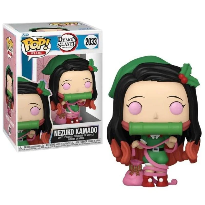Funko Pop Nezuko Kamado versión navideña Kimetsu no Yaiba