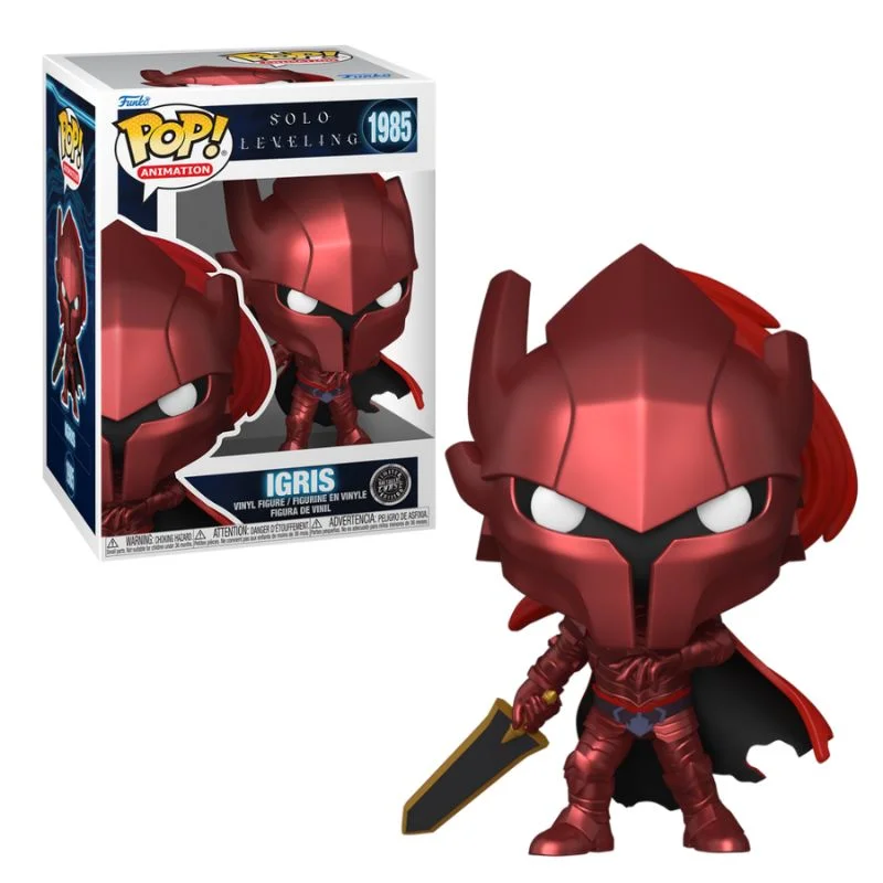 Funko Pop Igris Solo Leveling armadura roja