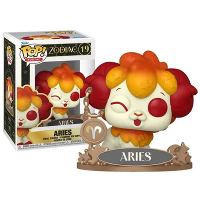 Funko Pop Aries del Zodiaco número 19 con base decorativa