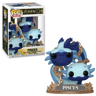 Funko Pop Piscis Zodiac doble figura de vinilo azul