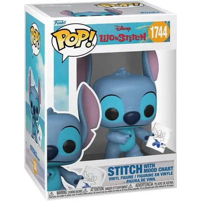 Funko Pop Stitch azul con gráfico de ánimo - Lilo & Stitch Disney