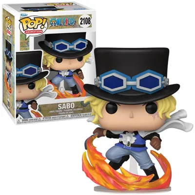 Funko Pop Sabo One Piece atacando con tubo